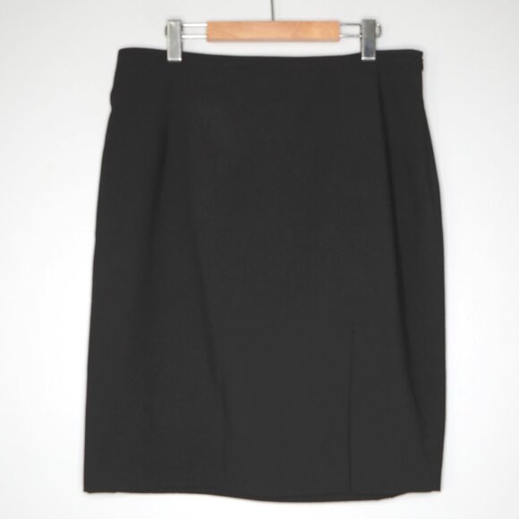 JOSEF Black Pencil Skirt Workwear Office Sleek Lined Classic Casual Plus size - Picture 2 of 8